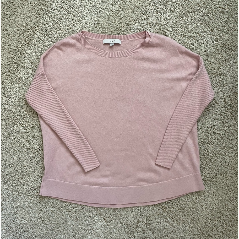 Loft pink tunic sweater in size S